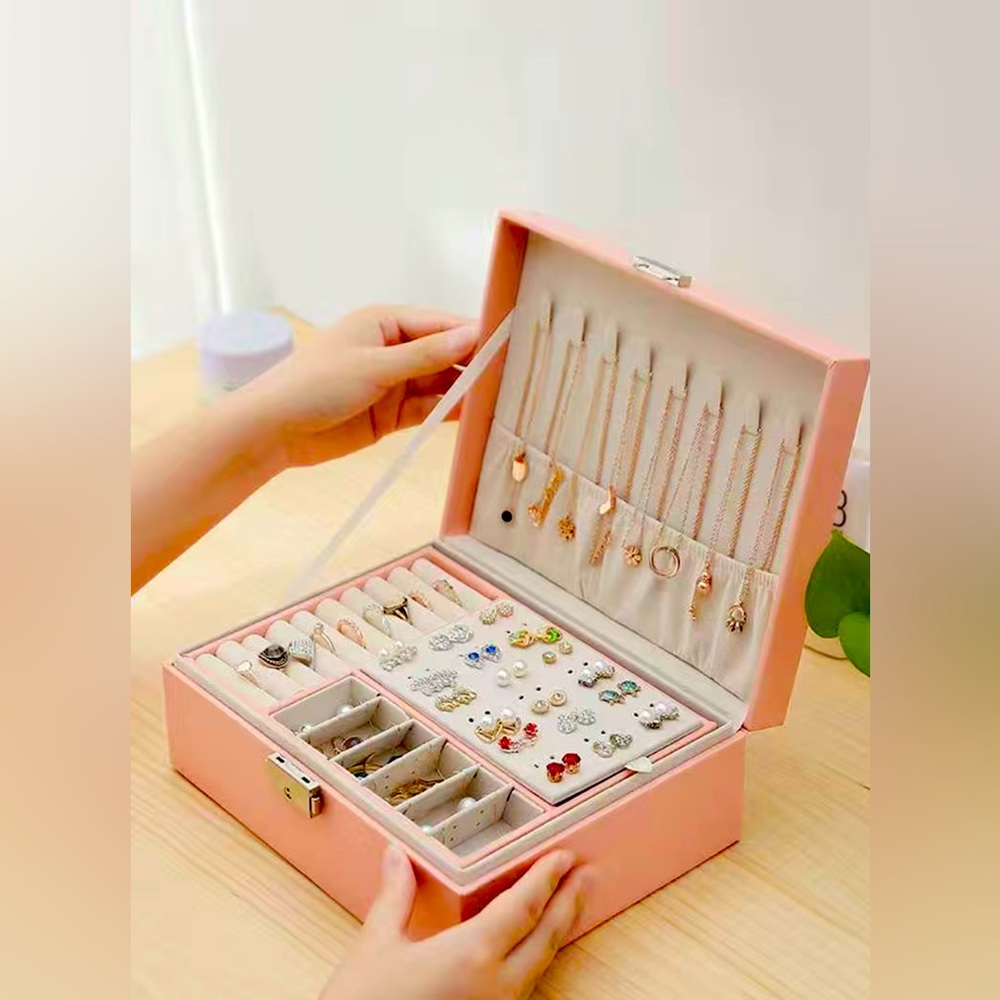 Jewelry storage box medium size for storing all kind of jewelry
